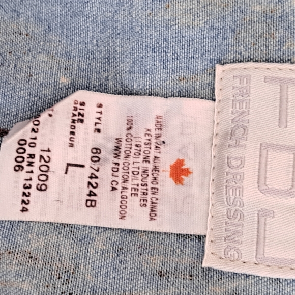 Vintage FDJ Floral Jean Jacket - Picture 8 of 8